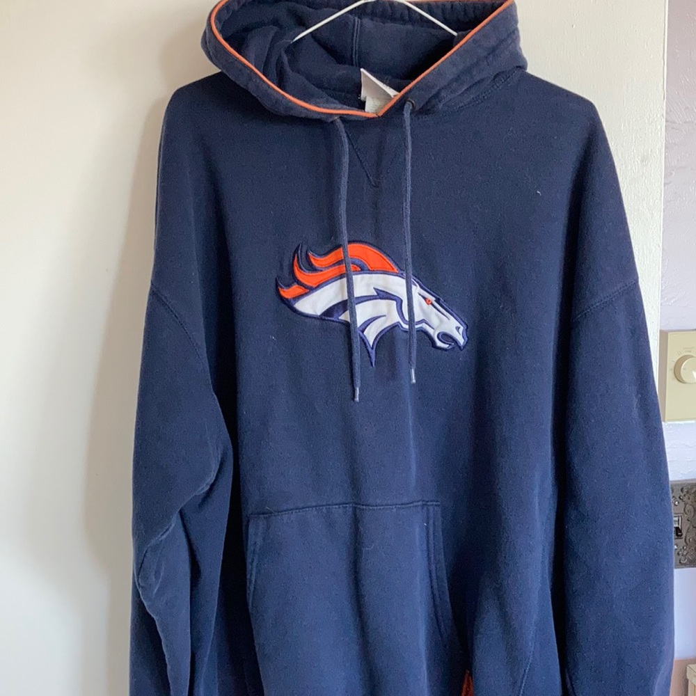 Denver Broncos hoodie.